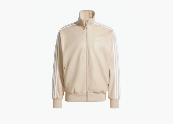 Adidas Originals Firebird Adicolor Three Stripes Fabric Loose Fit Jacket Wonder Beige  Adidas Originals Firebird Adicolor Three Stripes Fabric Loose Fit Jacket Wonder Beige