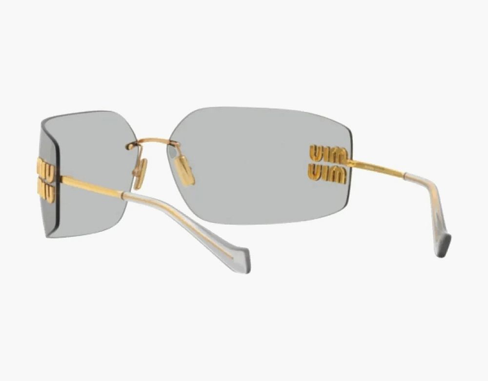 MU 54YS Sunglasses Gold Light Grey