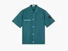 Stone Island Garment Dyed Short-Sleeve Shirt Bottle Green