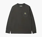 Carhartt WIP Long-Sleeve Pocket T-Shirt Charcoal