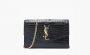 Saint Laurent BLACK Wallet with chain "Black" 