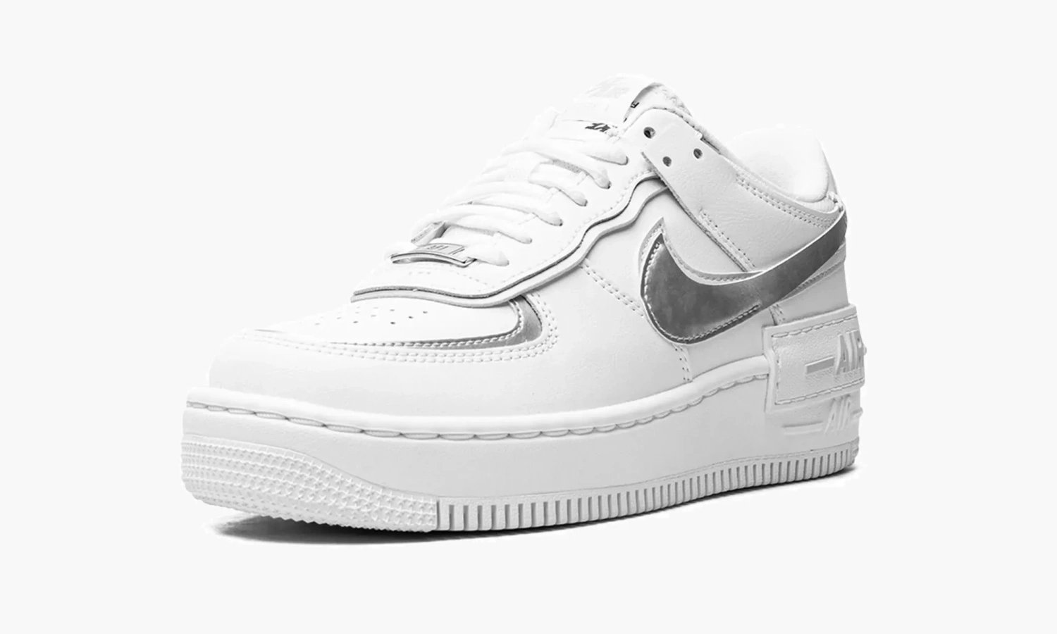 Nike Air Force 1 Shadow WMNS 'White Metallic Silver' 