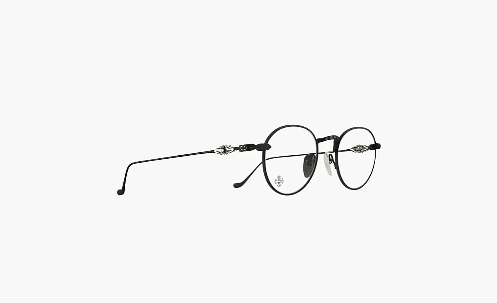 Chrome Hearts Eyeglasses Black Round