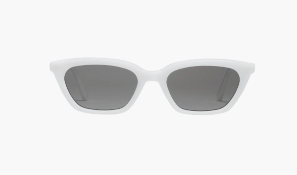 Gentle Monster Loti W2 Sunglasses White / Black 