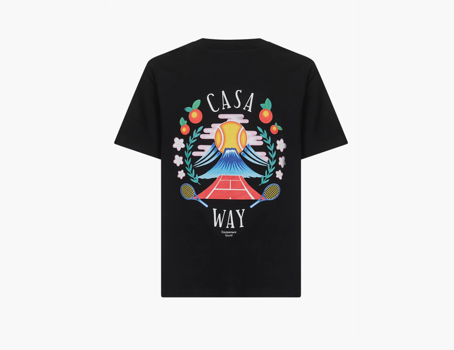 Casablanca Casaway Mountain Cotton T-Shirt  "Black" 