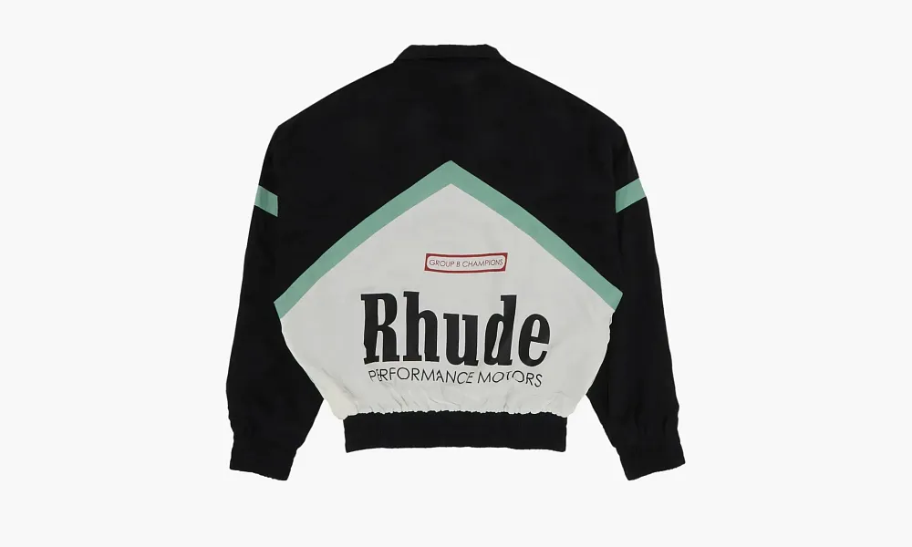 RHUDE Awakening Track Jacket Black / Green / Creme