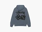 Stussy Dice Zip Hoodie Pigment Dyed Navy
