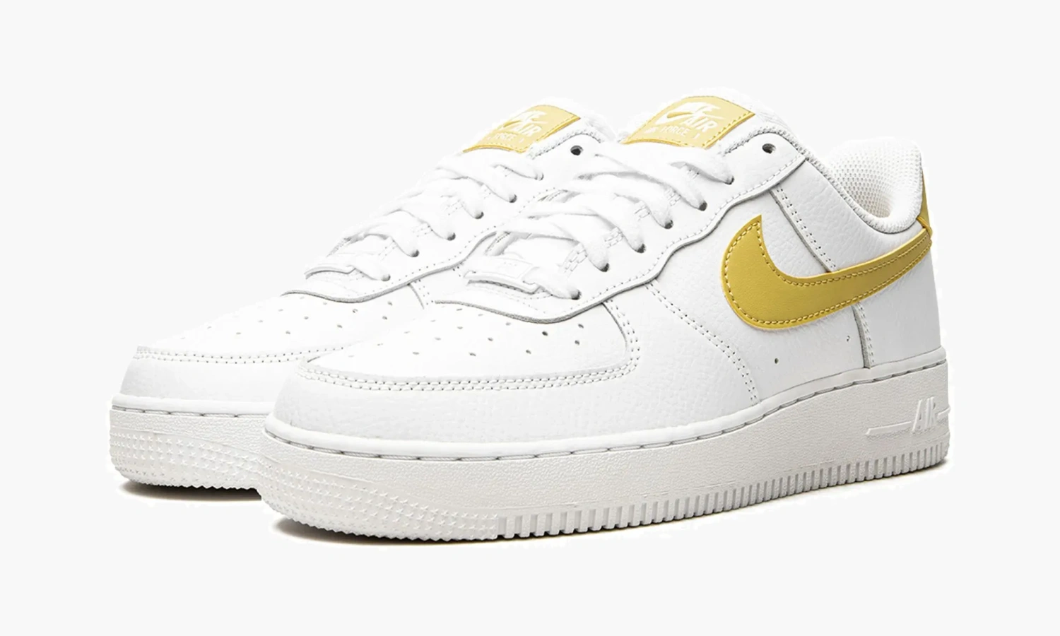 Air Force 1 LO MNS WMNS "White / Saturn Gold" 