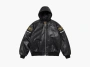 Supreme x Vanson Leathers Hooded Work Jacket Black 
