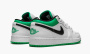 Jordan 1 Low GS "White Lucky Green Tumbled Leather" фото кроссовок