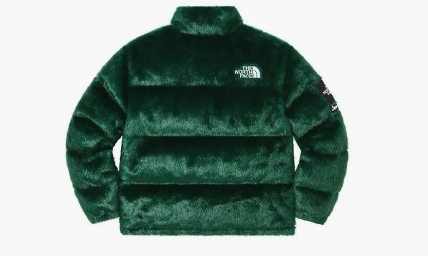 Supreme X The North Face Faux Faur Nuptse Jacket Green 