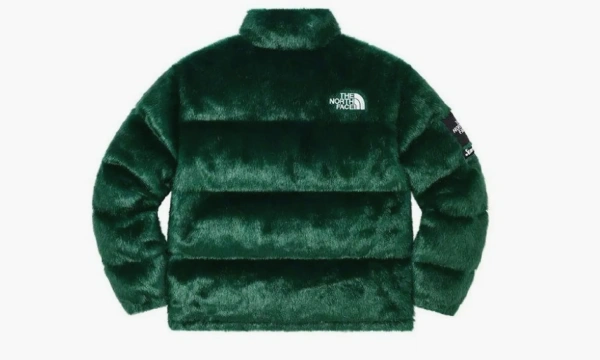 Supreme X The North Face Faux Faur Nuptse Jacket Green  Supreme X The North Face Faux Faur Nuptse Jacket Green