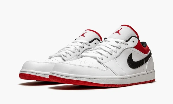 Air Jordan 1 Low White / Gym Red 