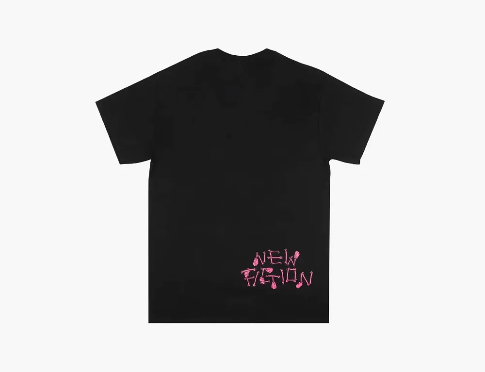 Kaws Skeleton New Fiction Bone T-Shirt Black