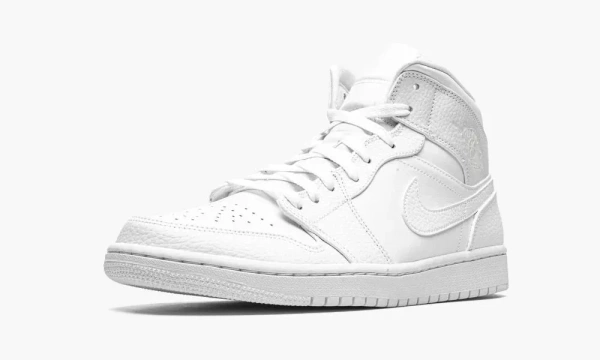 Air Jordan 1 Mid Triple White 