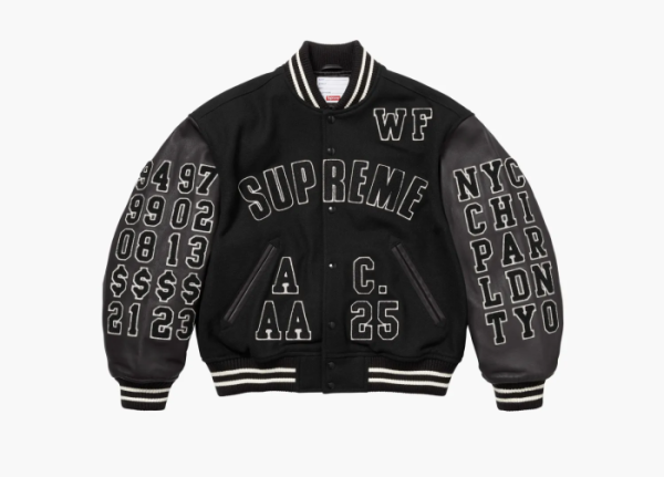 Supreme Praises Varsity Jacket Black 