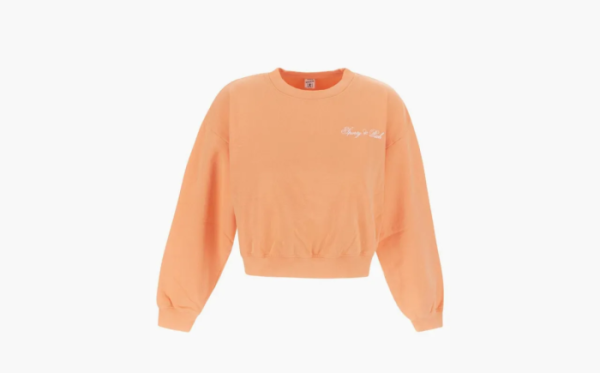 Sporty & Rich Cropped Sweatshirt Orange 