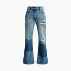 Moncler x Palm Angels Star Intarsia Jeans Ocean Blue