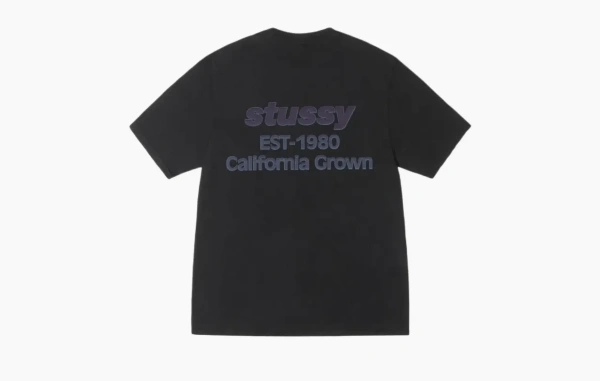 Stussy California Grown Tee Pigment Dyed Black 