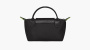 Longchamp Le Pliage Green Handle Pouch "Black" 