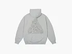 Palace Zodiac Tri-Ferg Hood Grey Marl
