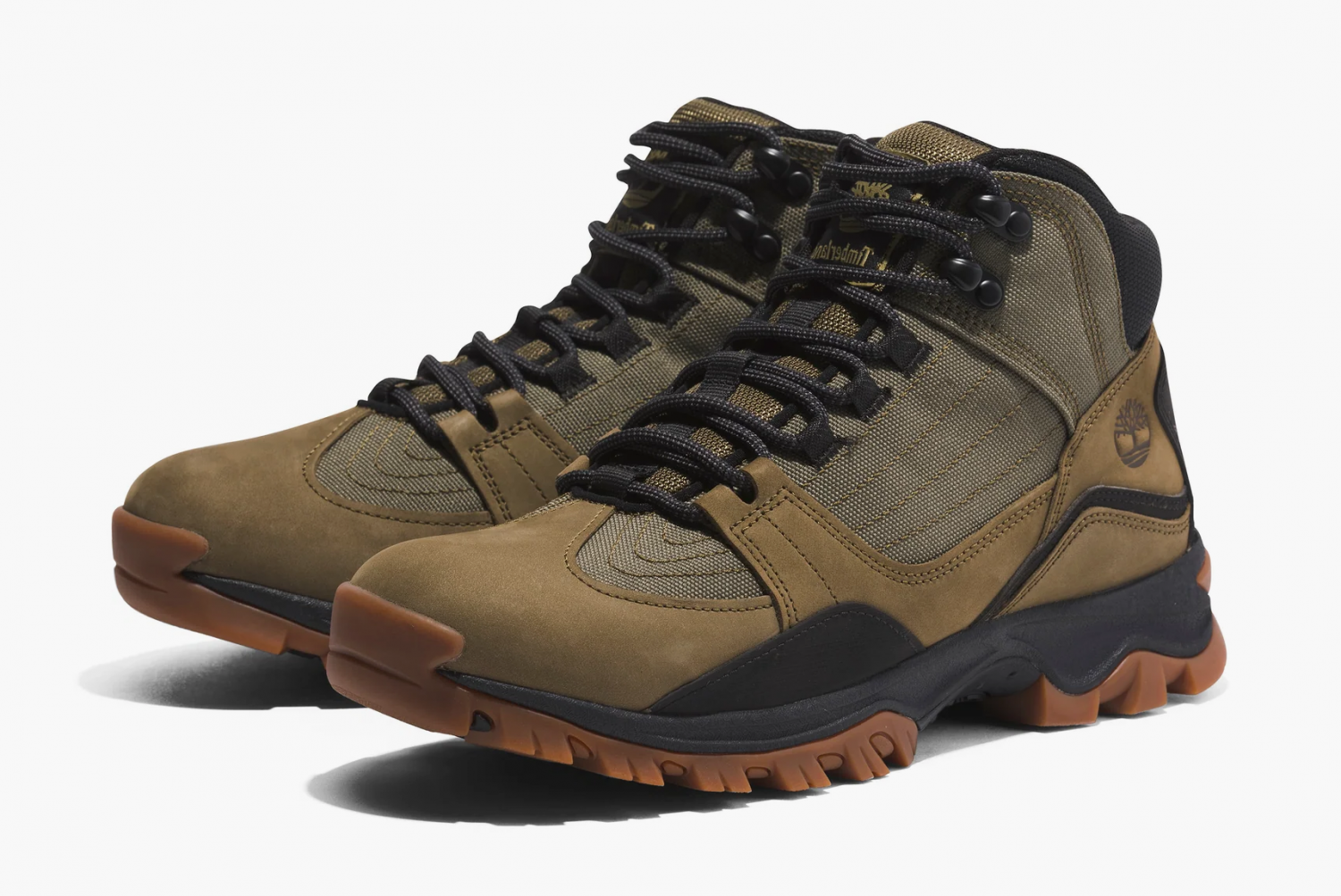 Timberland Mt. Maddsen Mid Lace Up Hiking Boots "Olive Nubuck" 