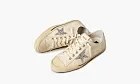 Golden Goose V-Star WMNS Beige Silver Glitter
