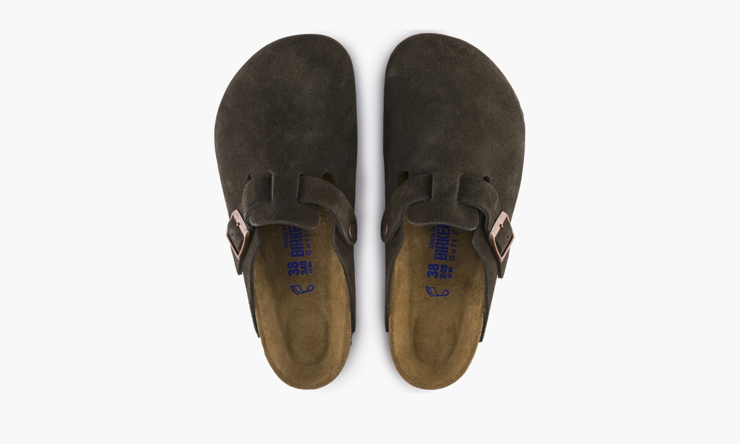 фото Birkenstock Boston Soft Footbed Suede "Mocha" (Birkenstock )-0660463