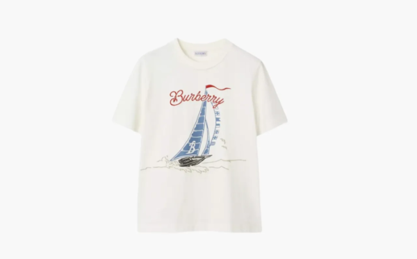 Burberry Printed crew neck t-shirt White 