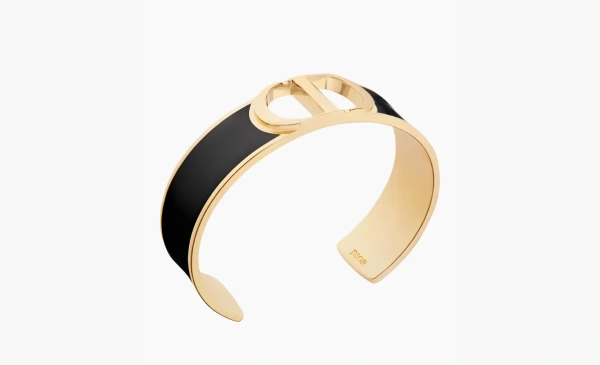 Dior 30 Montaigne Bangle WMNS Gold/Black  Dior 30 Montaigne Bangle WMNS Gold/Black
