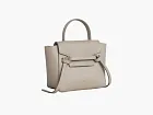 Celine Pico Grained Calfskin Leather Belt Bag Light Taupe Grey