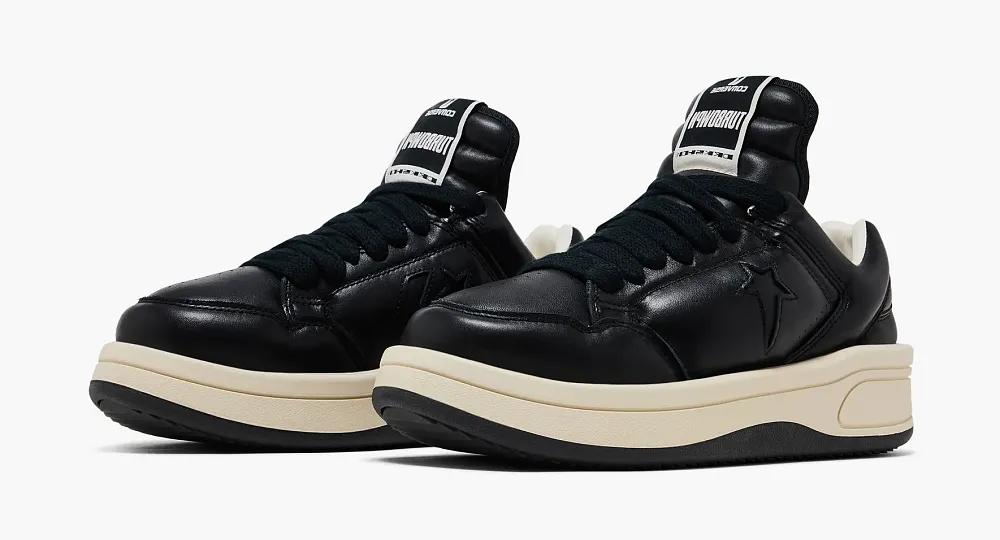 Converse TURBOWPN x Rick Owens DRKSHDW Low Black Cloud Cream