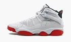 Air Jordan 6 Rings White / University Red