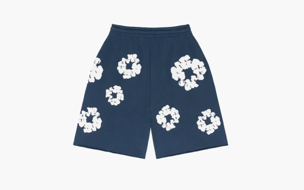 Denim Tears The Cotton Wreath Shorts Navy 