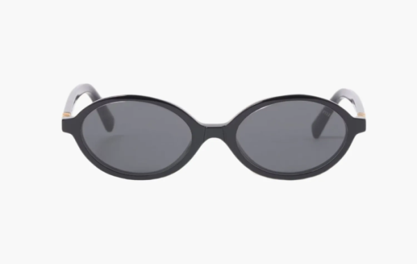 Miu Miu Regard Black Sunglasses Slate Gray Lenses 