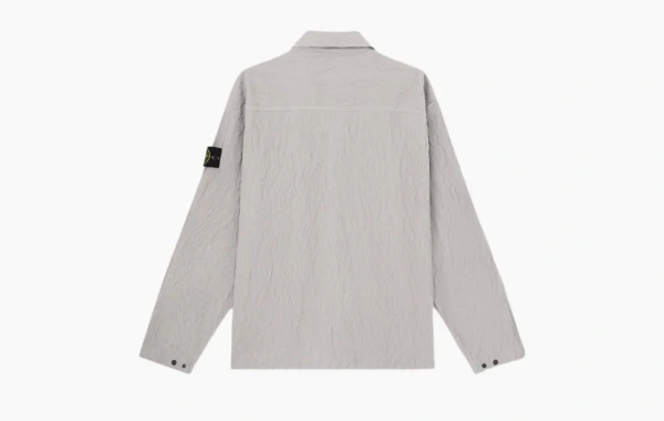 Stone Island Wrinkled Ovtrshirt Pearl Grey 