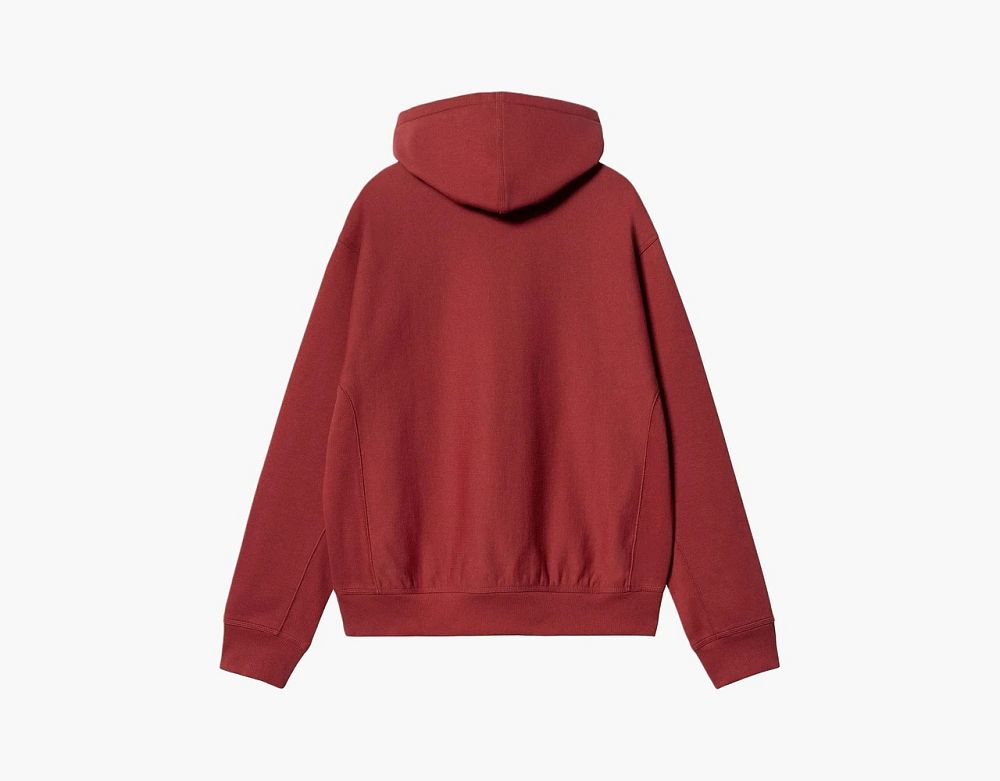 Carhartt WIP American Script Hoodie Burgundy