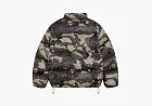 Stussy Wrinkled Nylon Down Puffer Woodland Camo