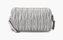 Miu Miu Matelass Logo Shoulder Bag "Silver" 