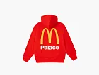 Palace x McDonald's Logo Hoodie Red