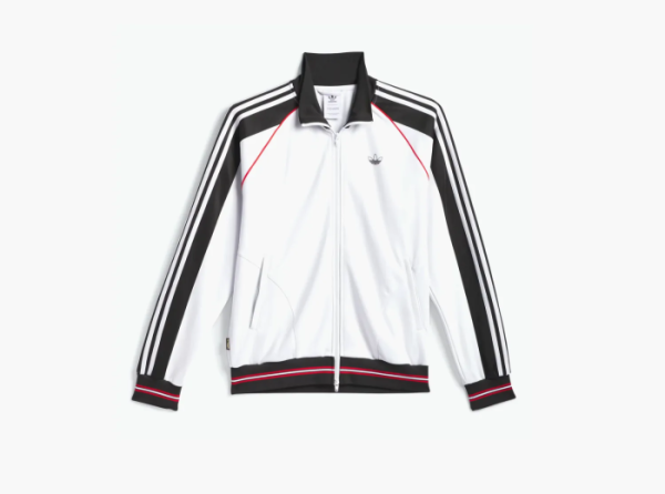 Adidas Originals Tyshawn Track Jacket Crystal White / Black / Better Scarlet  Adidas Originals Tyshawn Track Jacket Crystal White / Black / Better Scarlet