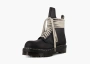 Rick Owens X Dr. Martens Quad Sole Steel Toe Leather Boots Black 