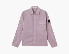 Stone Island Stretch Organic Cotton Twill Overshirt Purple Grey