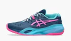 Asics Gel Resolution X Padel Mako Blue Hot Pink