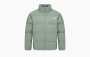 The North Face Logo Stand Collar Long Sleeve With Down Jacket Green 