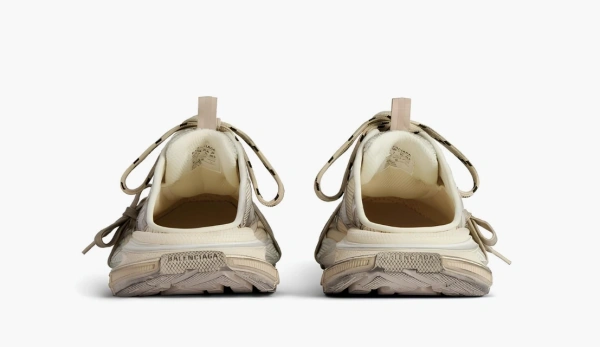 Balenciaga 3XL Lace Mule Beige 