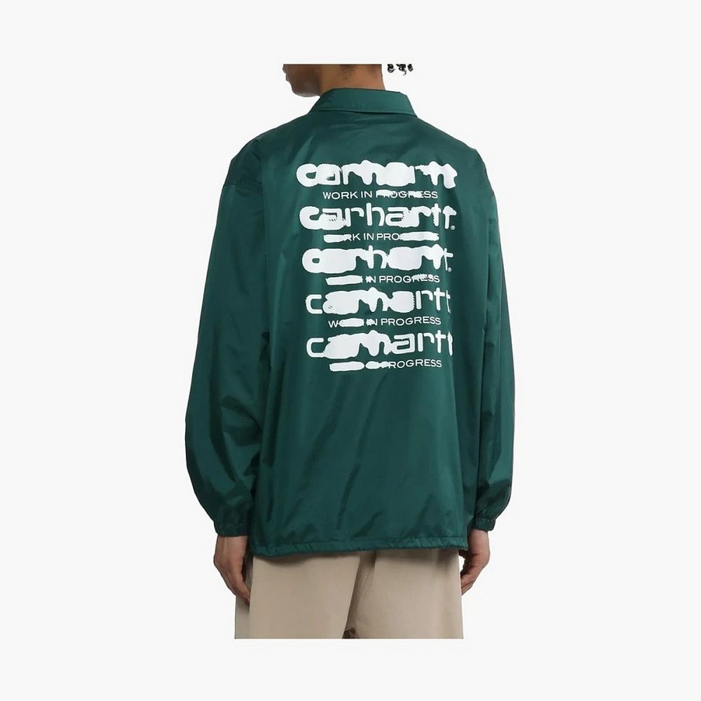 Carhartt WIP Print Coach Overshirt Green