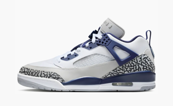 Air Jordan Spizike Low White Midnight Navy 