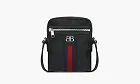 Gucci X Balenciaga The Hacker Project Shoulder Zip Bag Black