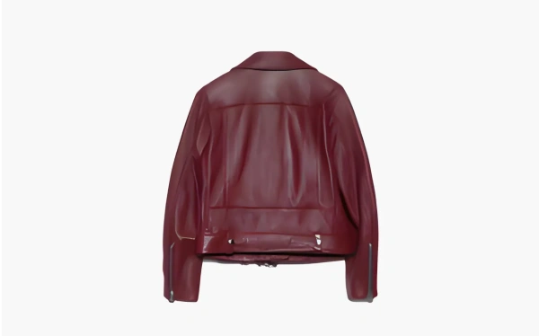 Acne Studios Leather Jacket Burgundy  Acne Studios Leather Jacket Burgundy
